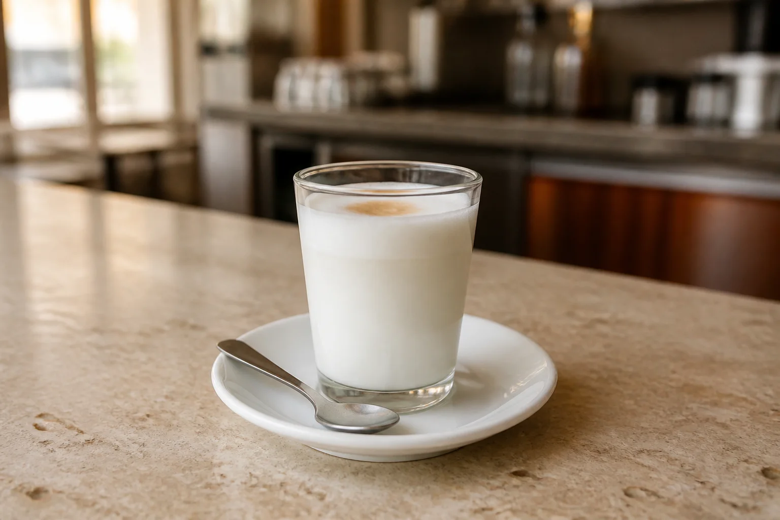 Café nube casi blanco, con apenas una nube de café.