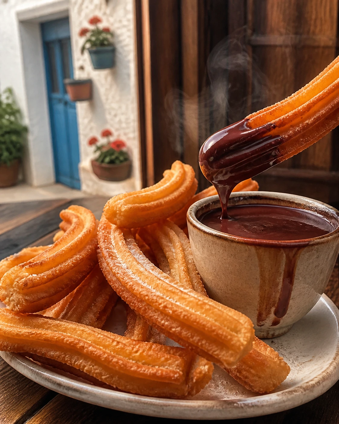 Churros con chocolate