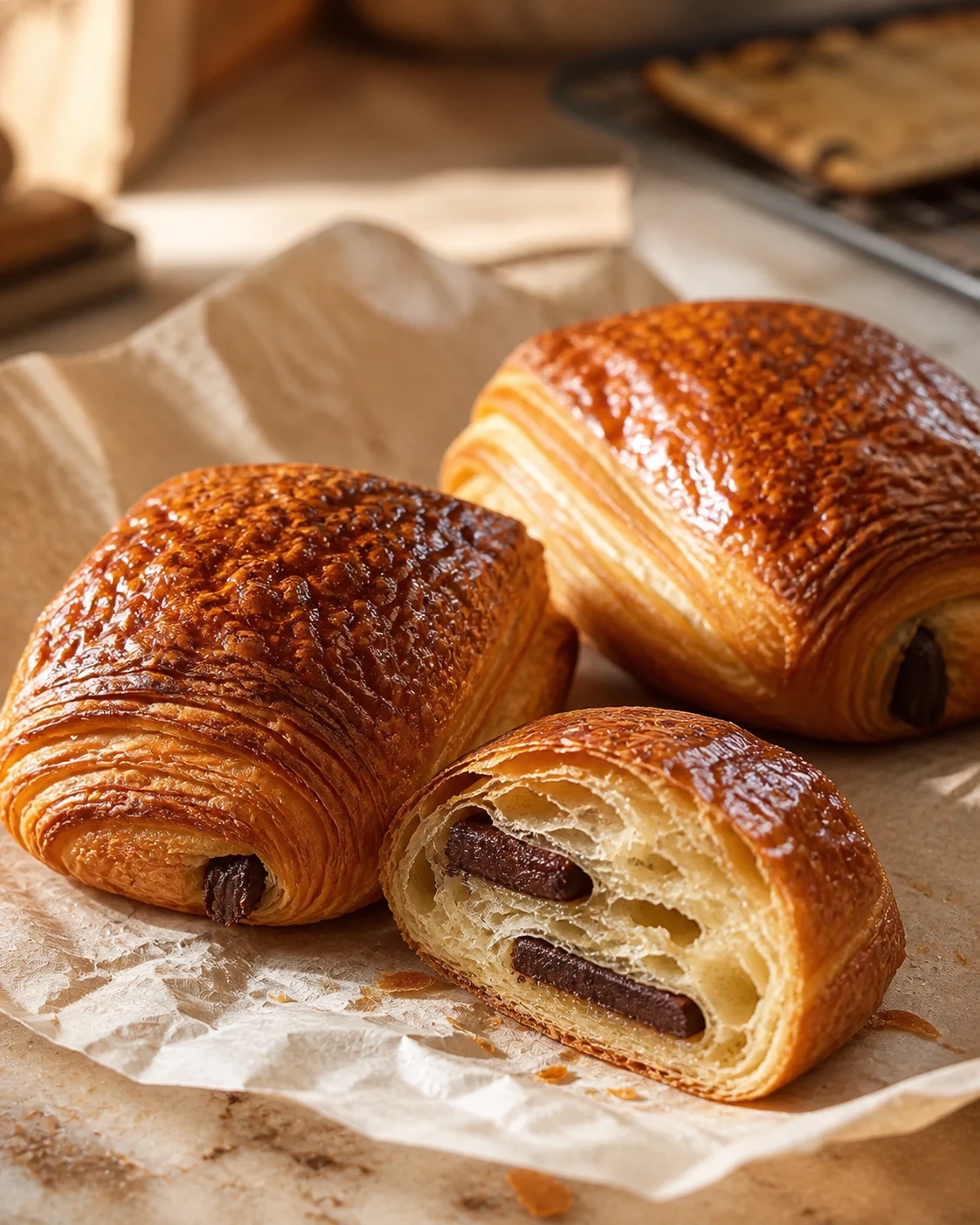 Napolitana de chocolate