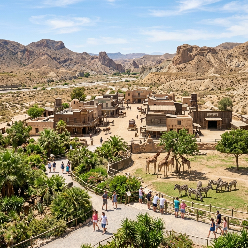Parque temático Western Oasys Minihollywood en el desierto