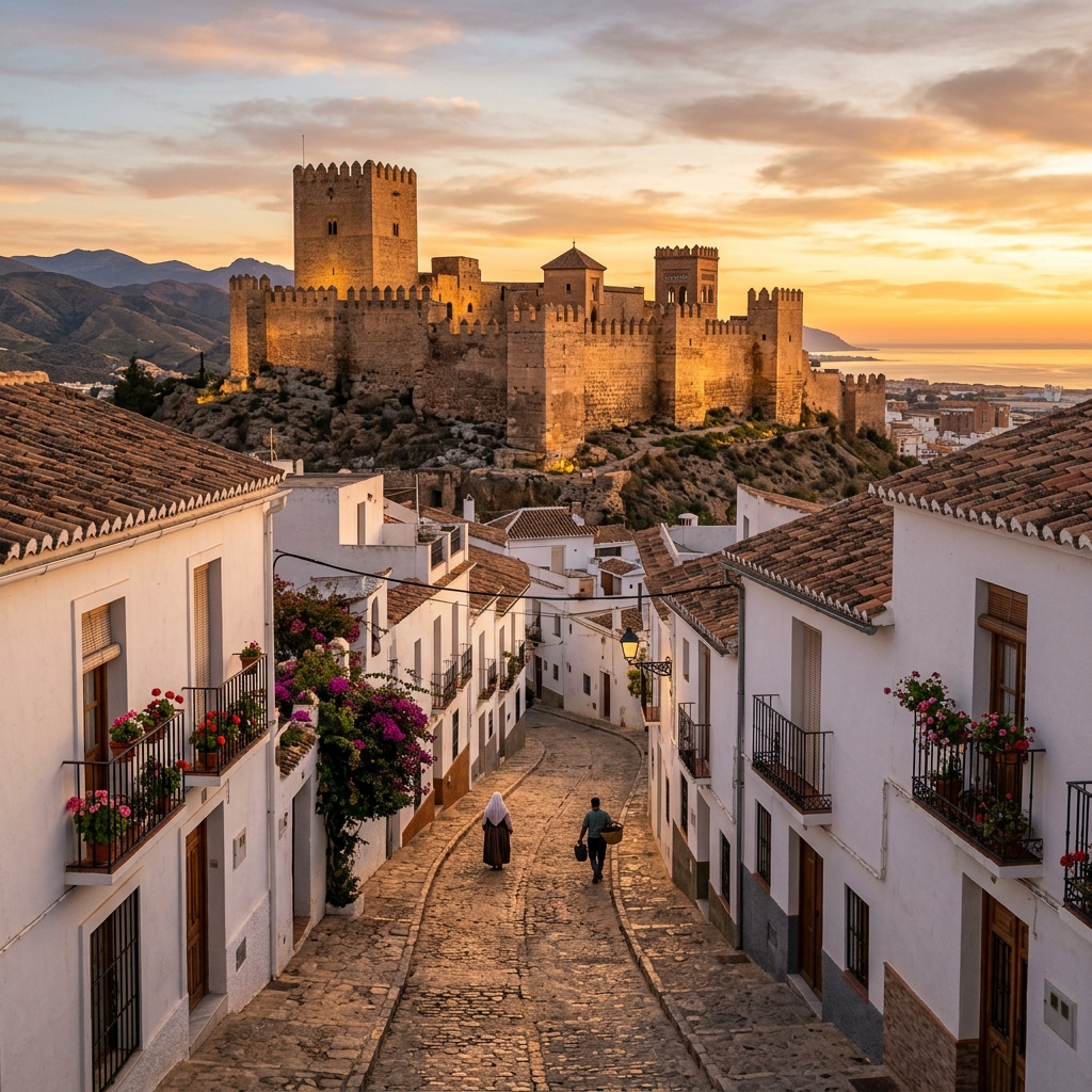 Callejuela de herencia árabe en Alhama de Almería