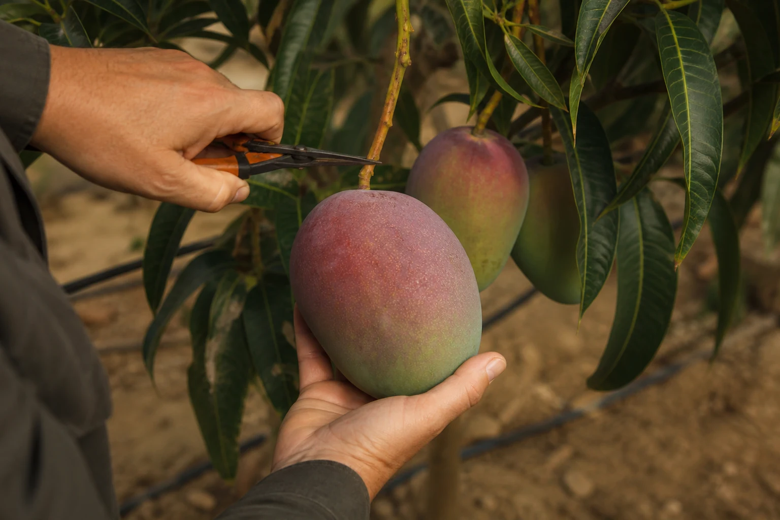 Un frutal en estructuras pensadas para hortalizas