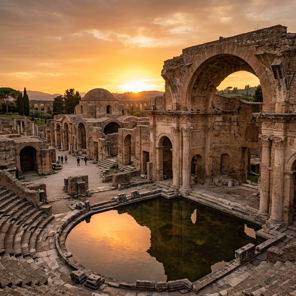 Vestigios romanos de las termas antiguas de Alhama