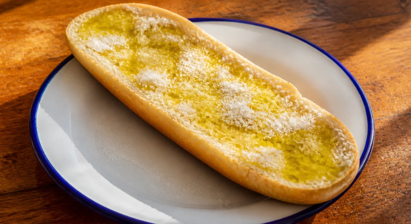 Pan con aceite y azúcar