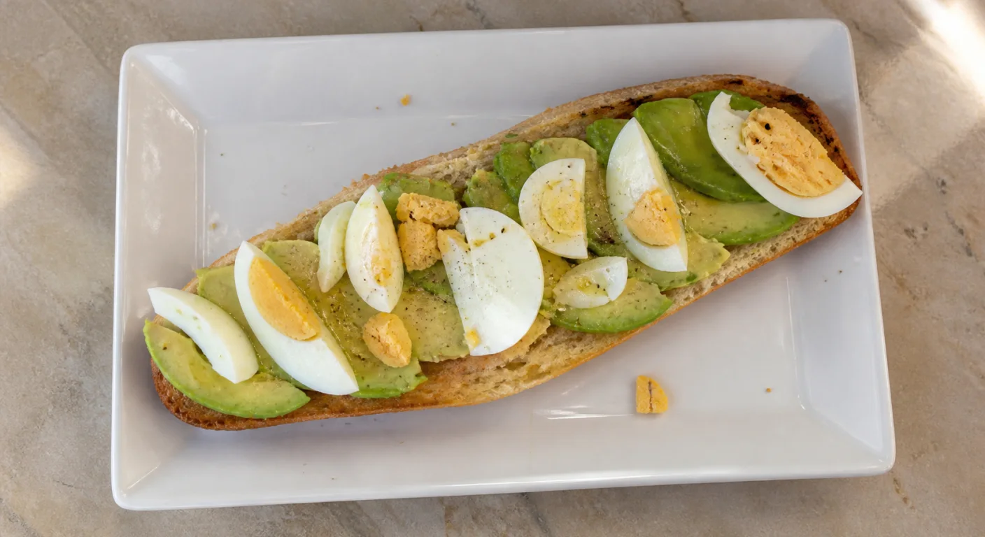 Aguacate y huevo duro