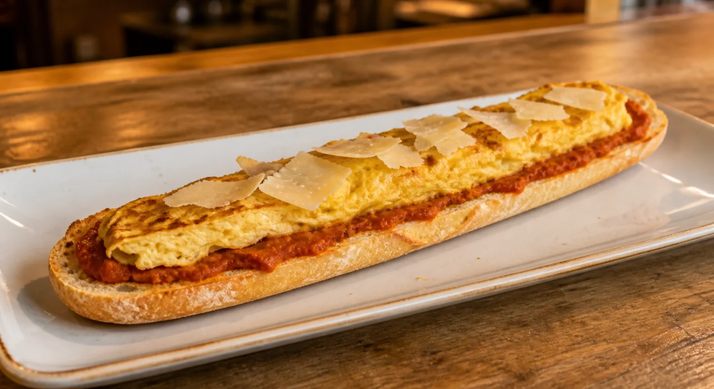 Sobrasada con tortilla y queso curado